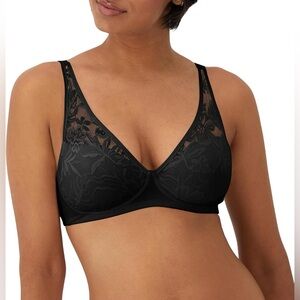 Bali Women's Modal T-Shirt Bra Wireless Bra Full-Coverage Convertible Bra